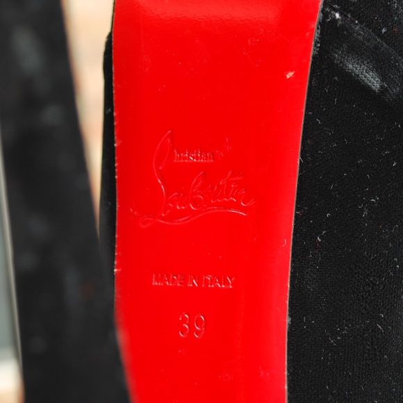 Christian Louboutin Black Drapesse Red Bottom - Picture 4 of 12